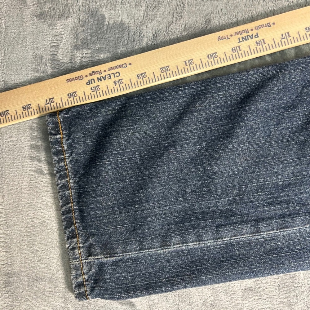 Levi Strauss & Co 505 Mens W32 L30 Straight Fit Blue Denim Jeans - Picture 2 of 8